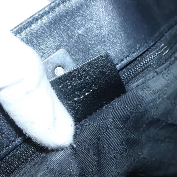 GUCCI Web Sherry Line Tote Bag Canvas Red Gray Green 73983 Auth BA2478 - Picture 10 of 16